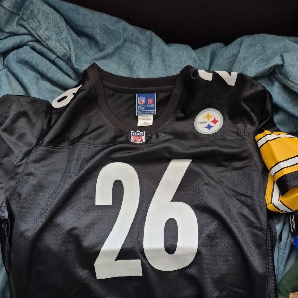 NFL Pittsburgh Steelers Black #26 Jersey